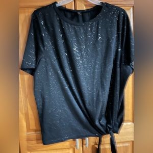Women’s Black Sparkly Top